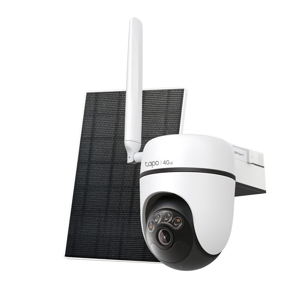 Tapo C615G KIT 2K 3MP Solar-Powered Pan/Tilt 4G LTE Security Camera Kit